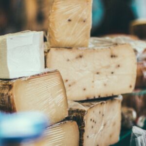 Selection of cheeses